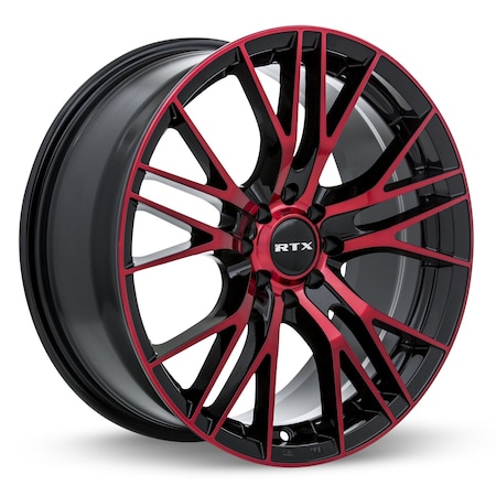 Alloy Wheel, Vertex 16x7 5x114.3 ET40 C73.1 Black Machined Red